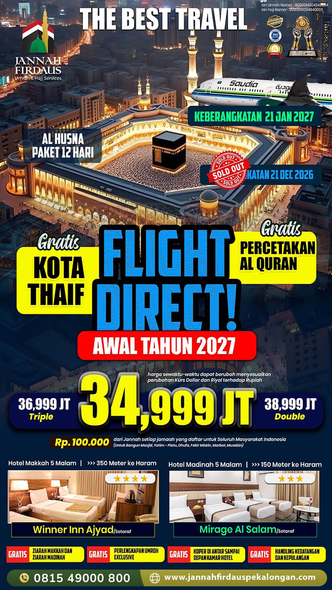 umroh awal tahun 2027 alhusna