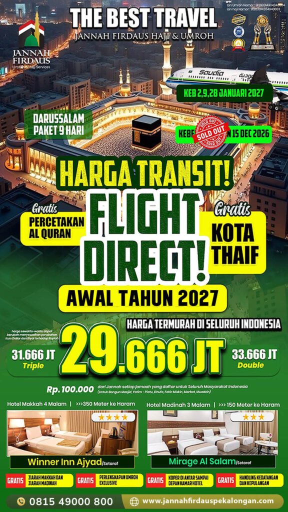 umroh awal tahun 2027 darussalam
