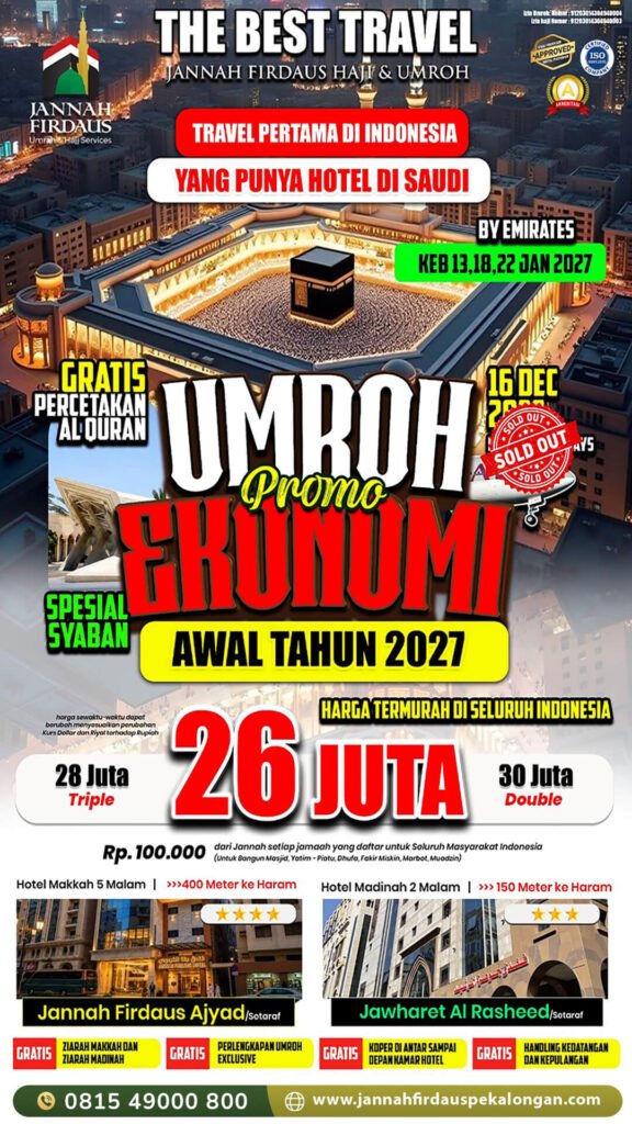 umroh awal tahun 2027 ekonomis