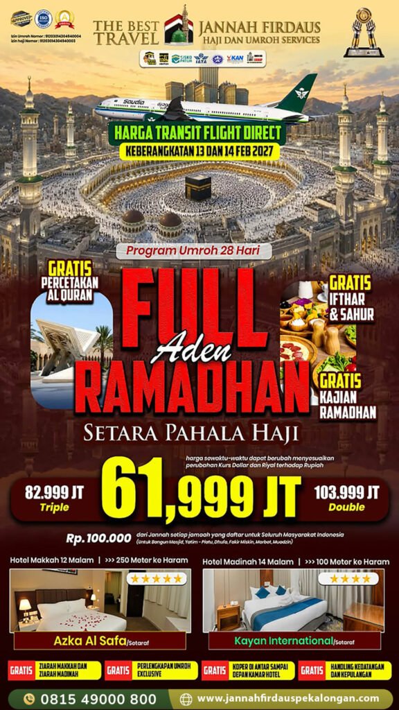 umroh full ramadhan 2027 aden