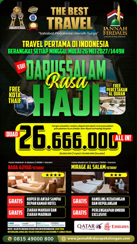 umroh new season 1449 hijriah darussalam jannah firdaus pekalongan
